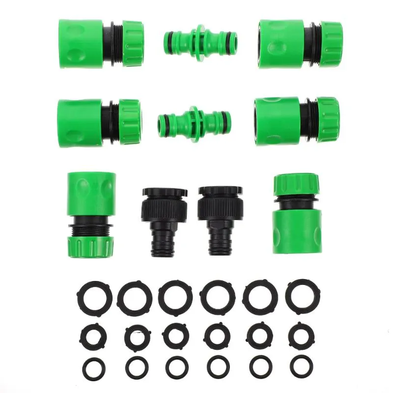 Watering Equipments 10pcs Garden Hose Irrigation Connector Water Pipe Adapter With 18pcs Washers