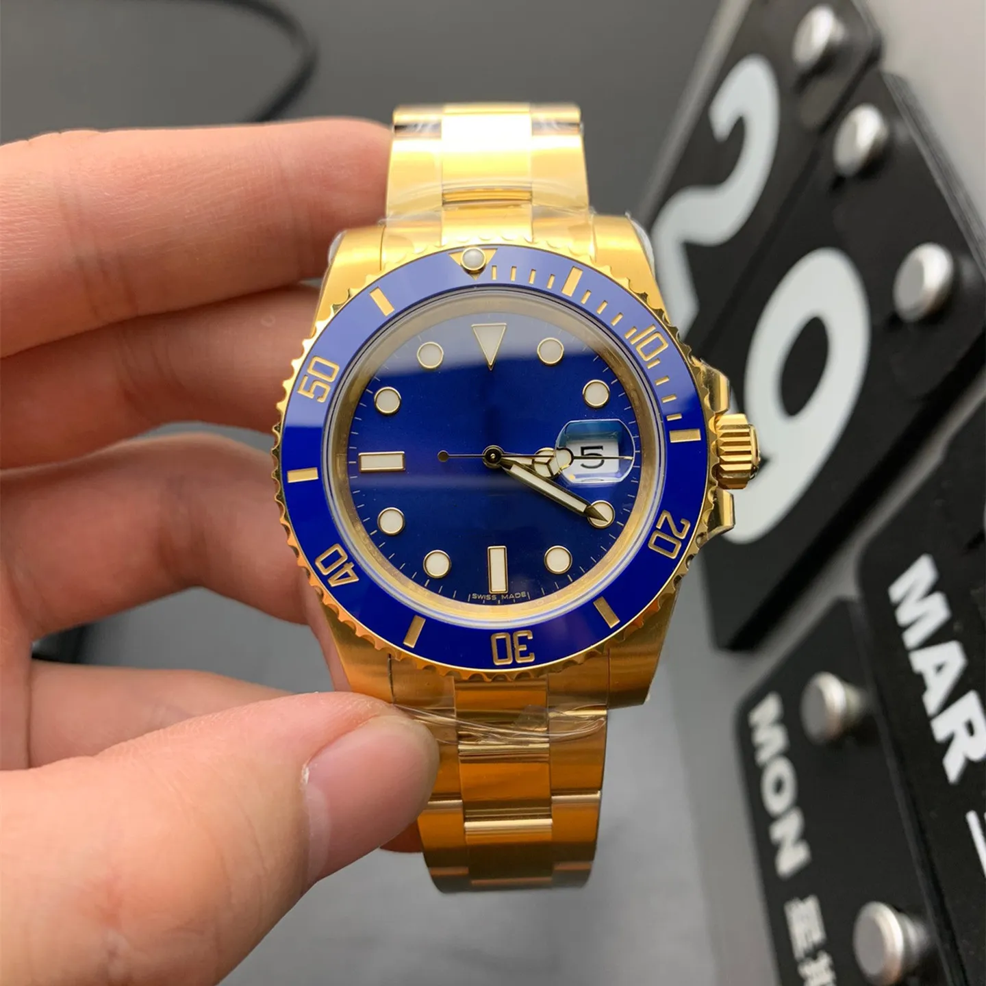 Submariner Automatic Mechanical Watch With Ceramic Bezel And