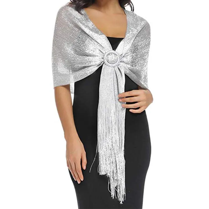 Metallic evening wrap cheap