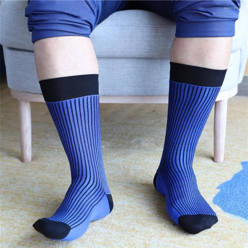 Erkek çorap çoraplar erkek tüp nefes alabilen iş konforu rahat elbise resmi tek beden seksi