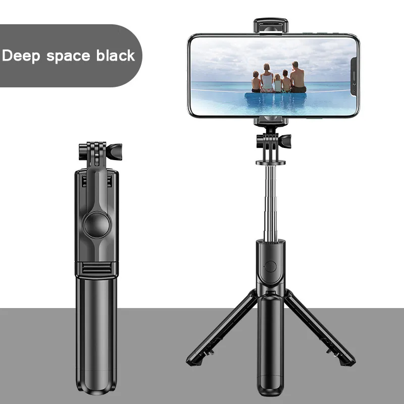 Bluetooth selfie sopa evrensel yatay ve dikey fotoğrafçılık tripod selfie sopa cep telefonu tutucu kamera eser