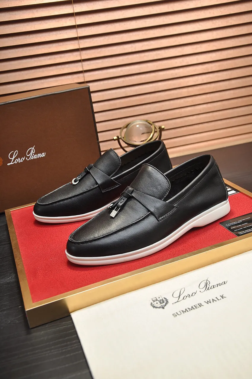 Loro piana black shoes top