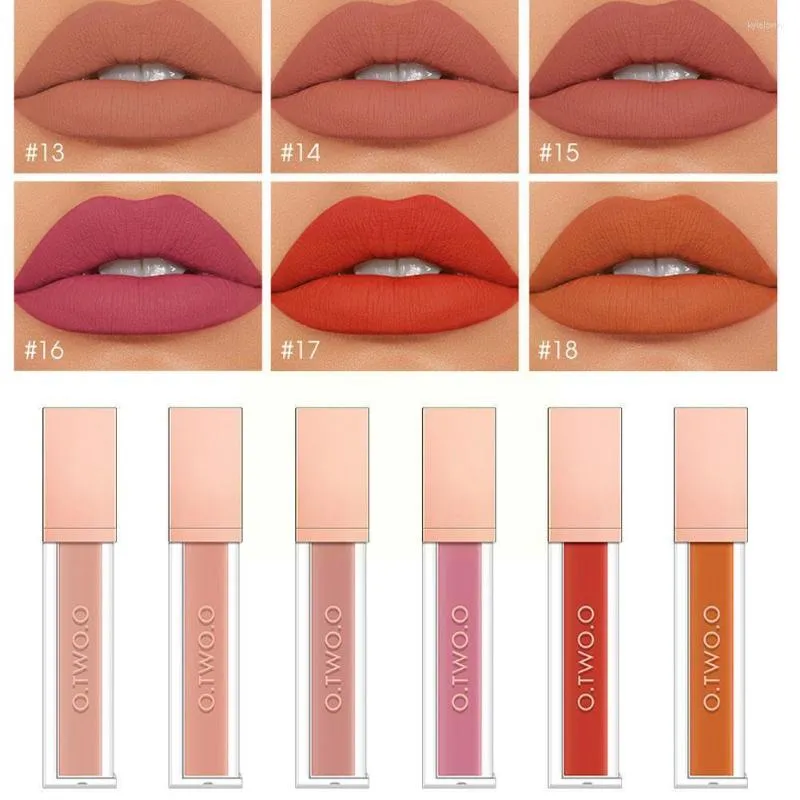 Lip Gloss Sexy Long Lasting Velvet Matte Liquid Lipstick Waterproof Makeup Red Cup Beauty Nonstick Women X5K6