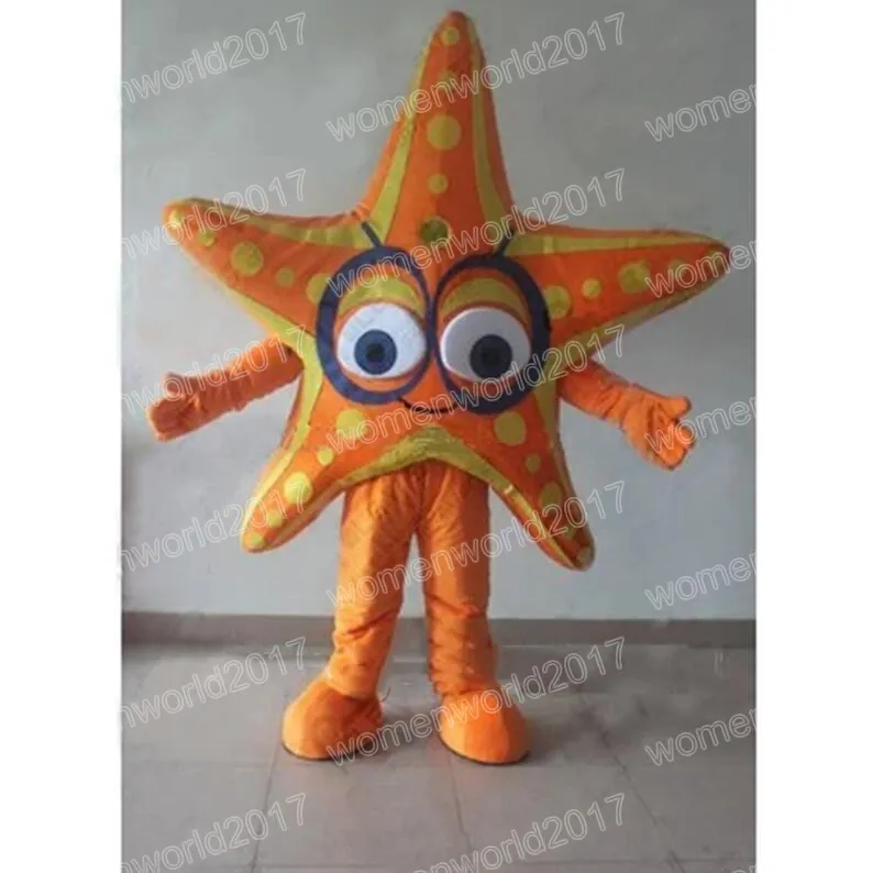 Halloween Starfish Mascot Costulat Symulacja kreskówka strój postaci garnitur Karnawał dorosłych przyjęcie urodzinowe fantazyjne strój dla mężczyzn kobiety