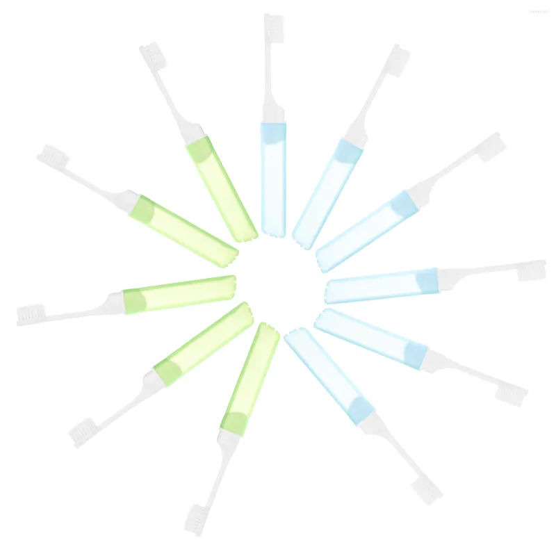 10pcs na Go Than Składane szczotki doustne doustne składanie szczotek