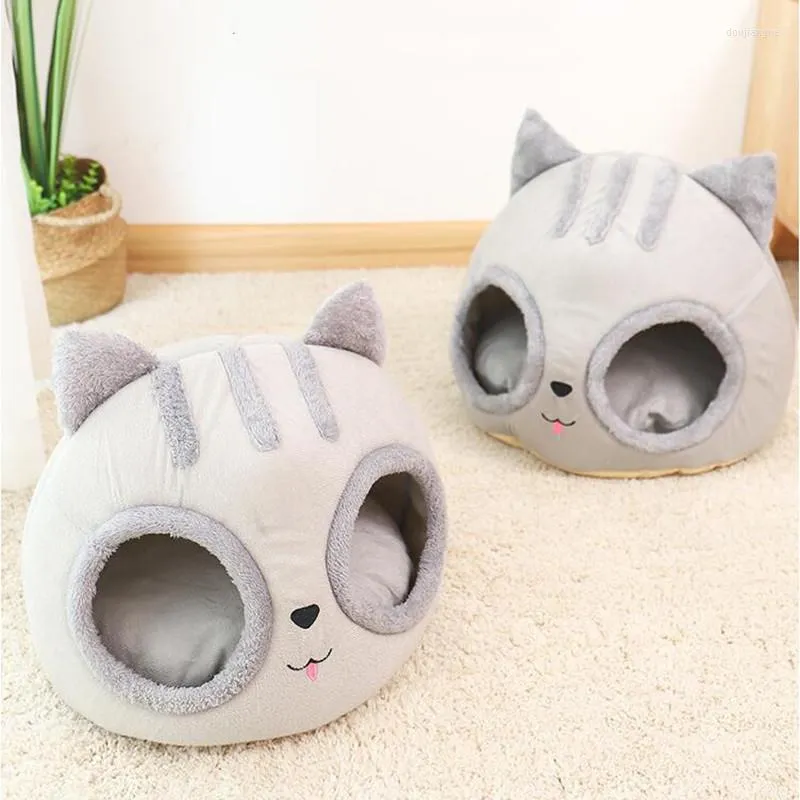 Camas de gato Removável Ceda Removável Casa Semi-Cão de Pet Ninho de Pet Kennel Deep Sleep Deep Creative Destactable Cats Acessórios de animais de estimação Gatos B