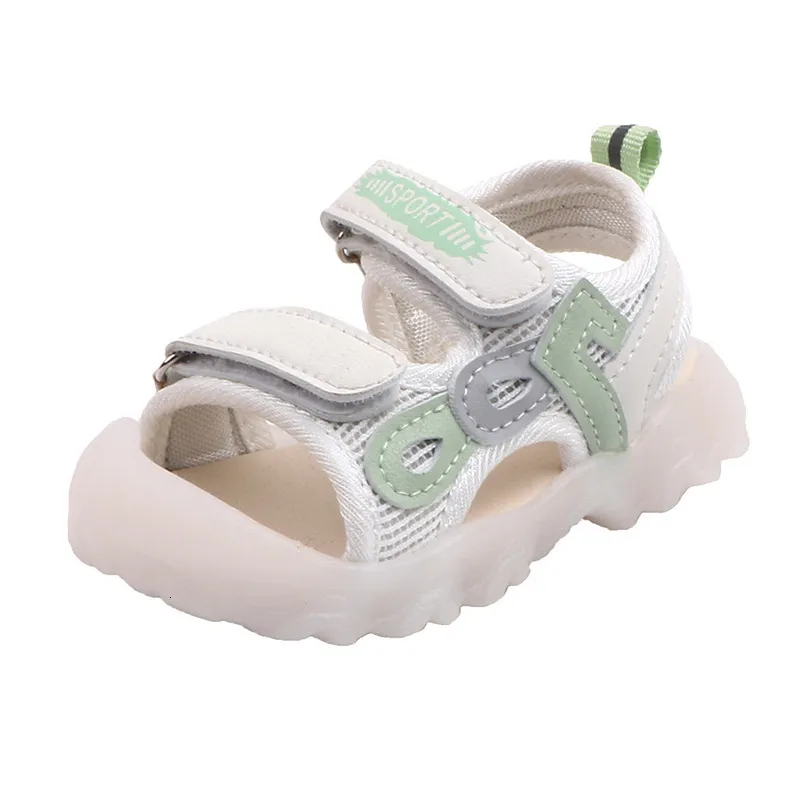 Sandálias Baby Sandals Sandálias Anti-Colisão Criança Criança Infantil Casaul Beach Sapatos First Walkers SMD002 230515