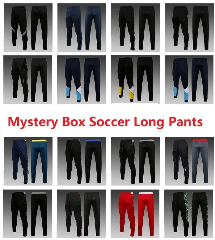 Dhgate Mystery Box Soccer Long Pants Club o National Teams Flinny Training Gear The Wholesale Factory Surprise Gifts Kit de fútbol global para hombres Calidad tailandesa