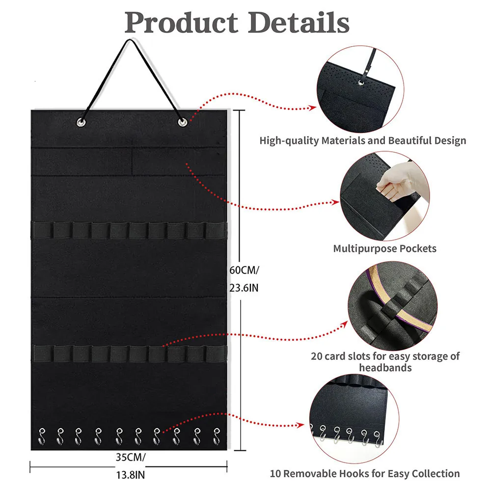 Comprar Organizador de diademas para colgar en la pared, soporte