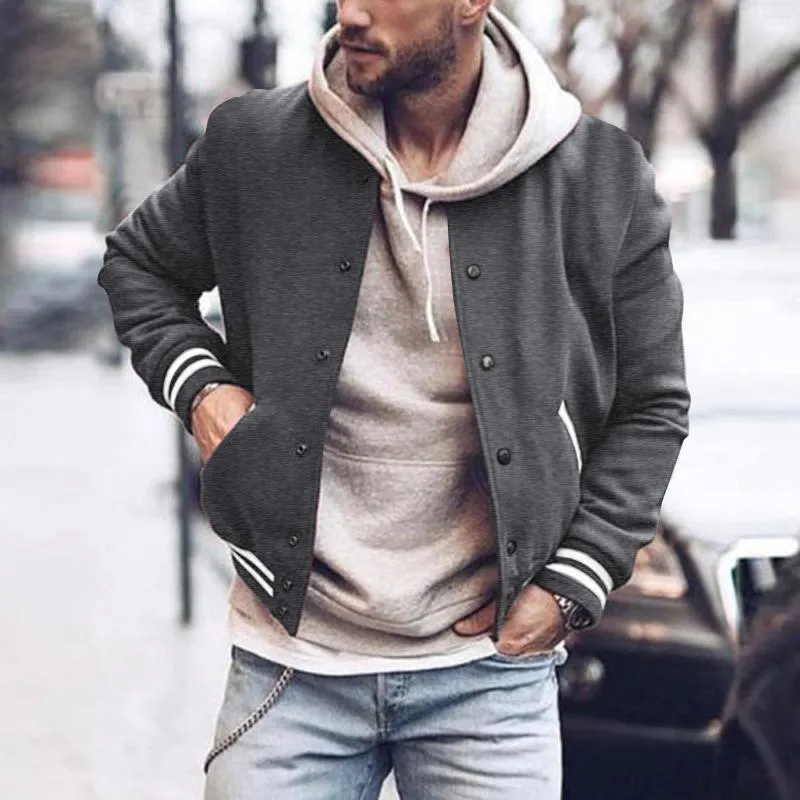 Men s Jackets Outsider Jacket Mens Autumn And Winter Fashion Casual Zipper Solid Pocket Hatless Sweater Thin Tall Raincoat Fleece Vest Men