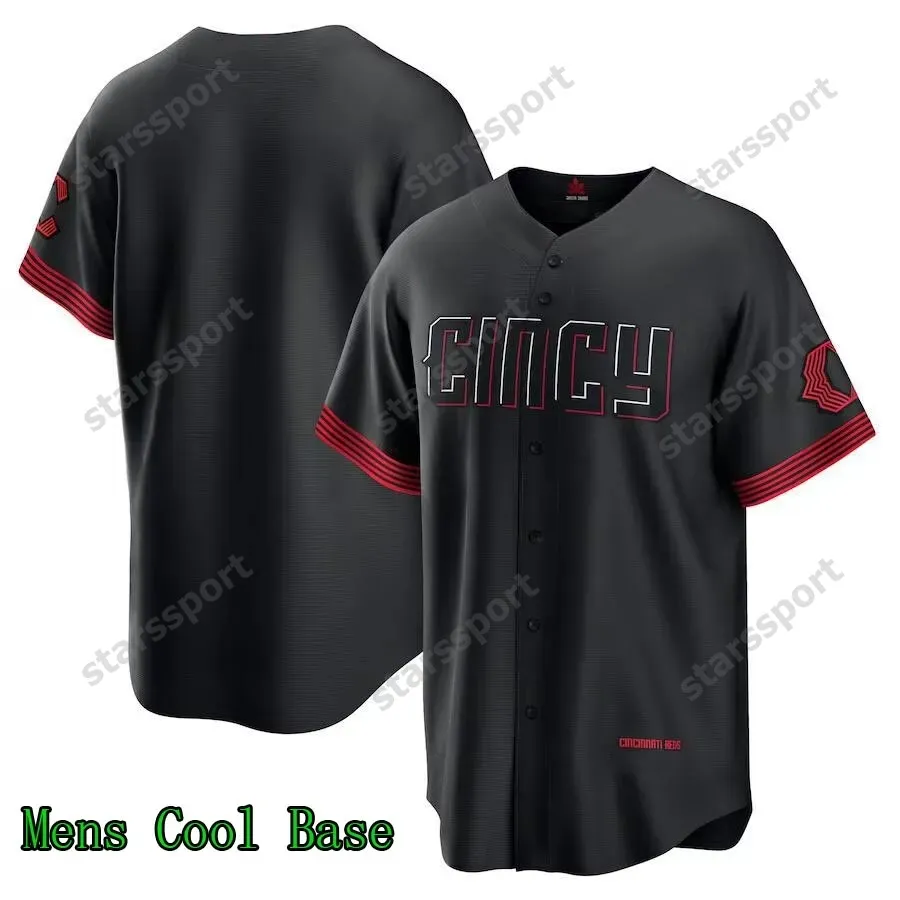 Reds black jersey hot sale