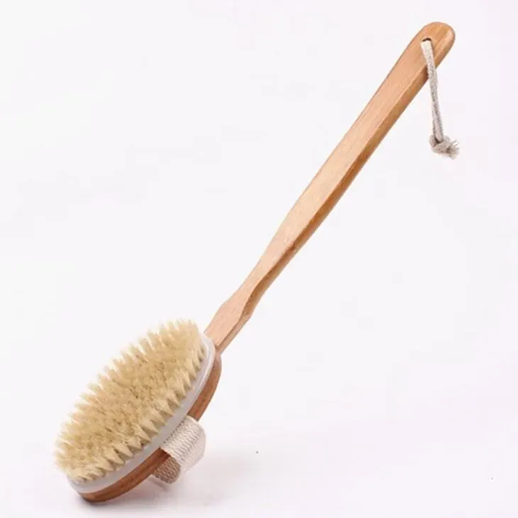 Dry Brush/Long Handle Body Brush (removable head) — Naturals' Republic