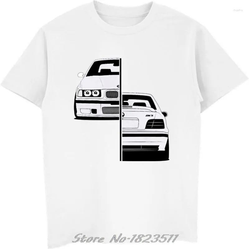 T-shirt homme classique fans de bmw m3 e30 chemise de voiture de