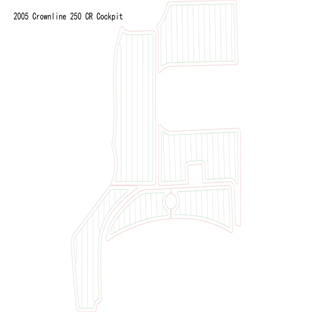 2005 Crownline 250 CR Cockpit Boat EVA Foam Faux Teck Deck Floor Pad Mat