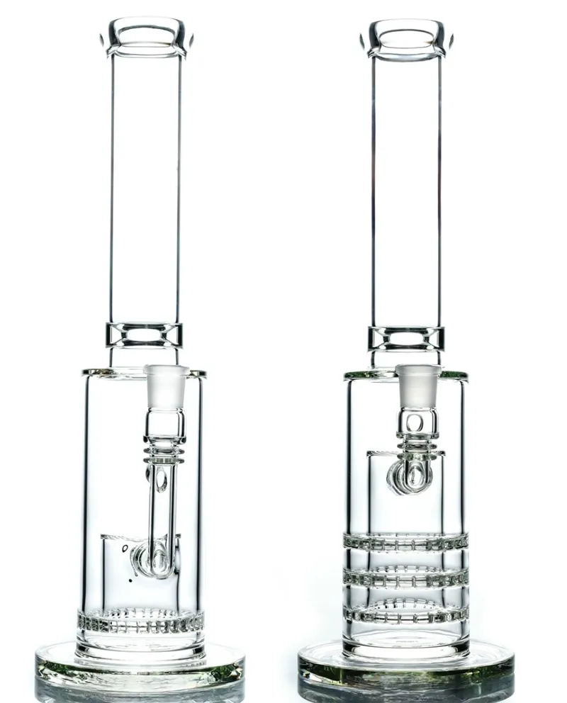 Vintage Premium Syn Glass Bong Water Hookah Rookpijp met kom 16,5 inch 7mm originele glazen fabriek gemaakt kan het klantlogo door DHL UPS CNE plaatsen