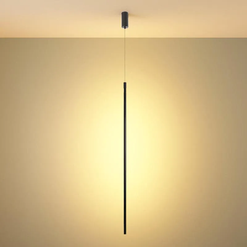 Pendelleuchten Moderne minimalistische LED-Leuchten Nordic Simple Black Line Hängelampe Küche Esszimmer Bar Schlafzimmer Suspension LuminairePendant