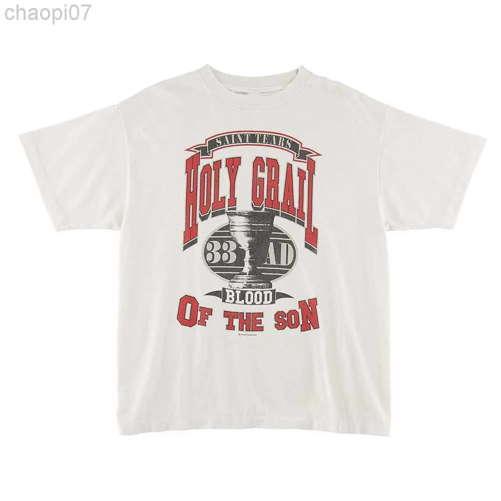 Designer Fashion T Shirt Saint Michael Holy Graal Blood Of The Son Hommes à la mode Beau T-shirt à manches américaines