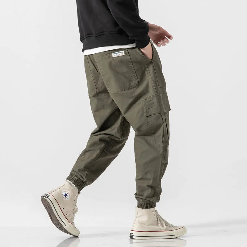 Cargo pants elastic ankle mens new arrivals