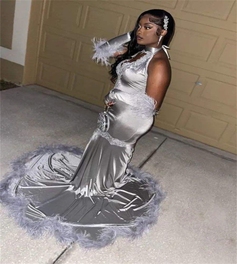 جديد في سهرة Mermaid Dress 2023 البوق الأنيق Aso Ebi Prom Dresses for Black Girls Lace Birthday Vestidos de Noche Robe de Soiree Chic