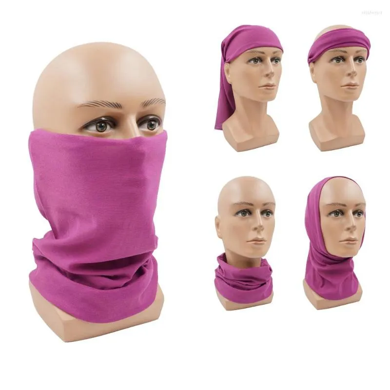 Halsdukar UV-skydd Sömlös ansiktsmask Violet Cycling Bandana Magic Scarf Women Cykel Head Wrap Outdoor Sports Headwear Quick-Torry