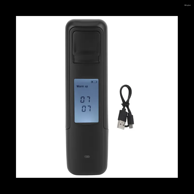 Non-Contact High-Precision Alcohol Tester Portable Breathalyzer USB  Rechargeable