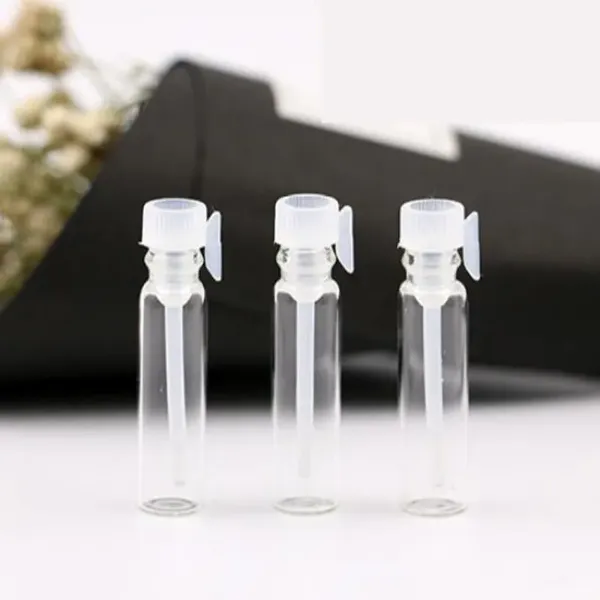 1ML 1CC 2ML 2CC 3ML 3CC perfume Small bottles Glass Vial with test stick Mini Perfume Sample Vial, Glass Test Empty Refillable Bottles