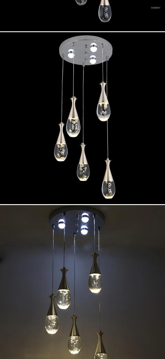 Hangende lampen kamer kroonluchter slaapkamer moderne creatief eenvoudige acryl el luster de led moderno koord