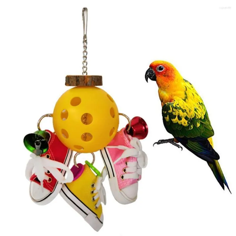 Other Bird Supplies Bite-resistant Cage Accessory Decoration Mini Canvas Shoes Hole Ball Parrot Toy Parakeet Hanging Pet