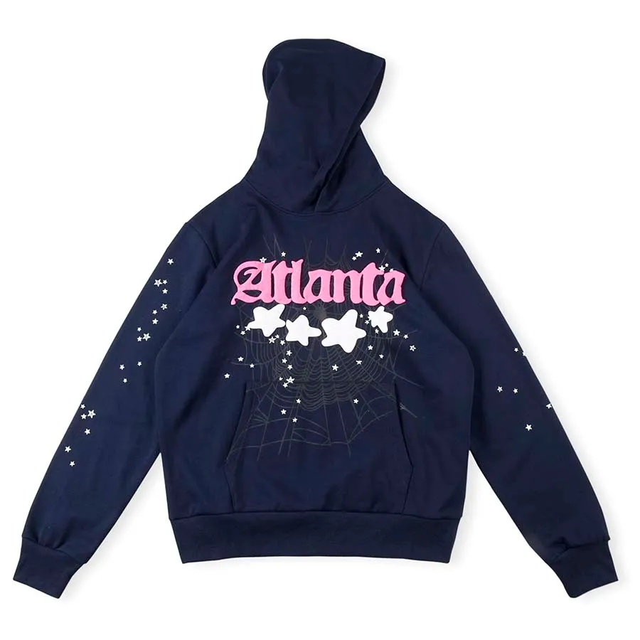 Sudaderas con capucha azul oscuro Sudaderas con capucha para mujer para hombre Puff Star Impreso Sudadera con capucha superior de lana de gran tamaño para hombre 23 estilos