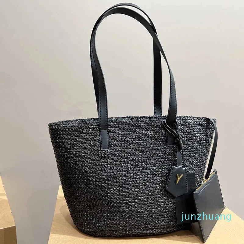 Designer -beach bags women designer bag summer travel bags Fashion Raffia Beach Tote Luxury Woven Straw Bag Purses Handbag