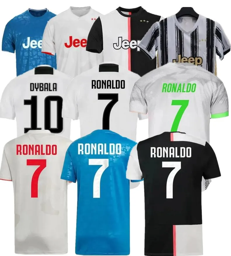 Juve 18 19 20 21 Maillots de football Ronaldo Chiellini Dybala 2018 2019 2020 2021 De Ligt Matuidi Bonucci D.Costa Bernardeschi Pjanic Maillot de football 66