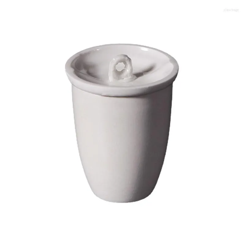 10pcs/lot Lab 20ml 25ml 30ml Ceramic Volatilizing Crucible With Cover For High Temperature Analysis