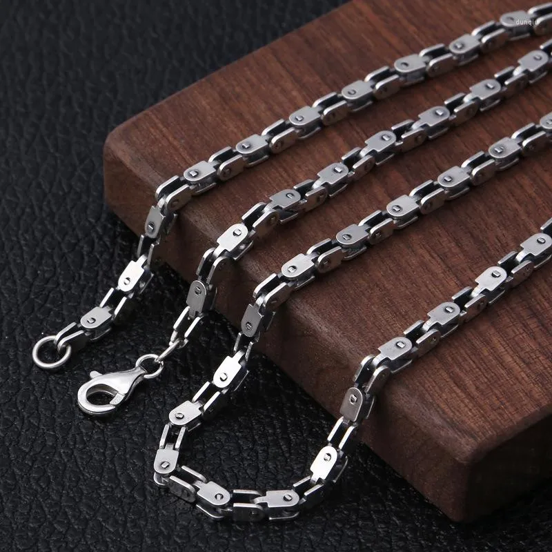 999 Fine Silver Chain Thai Bamboo Chain Necklace In Solid S925