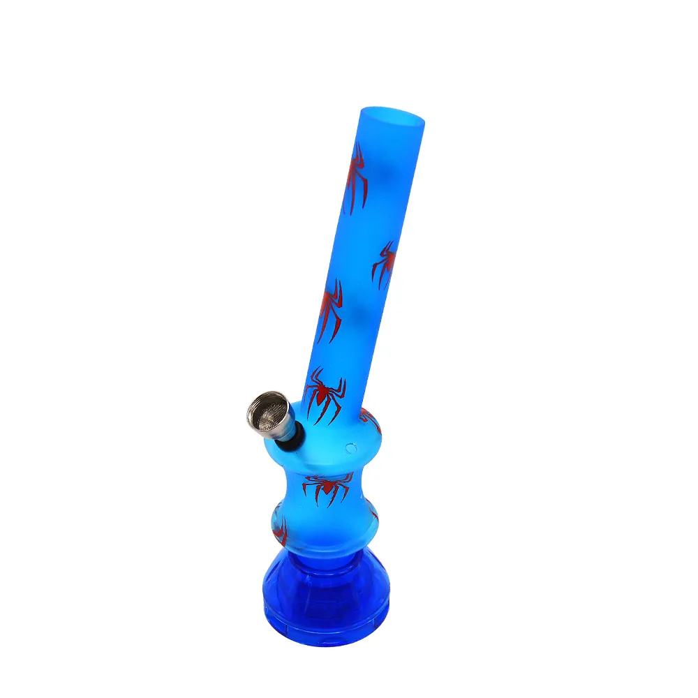 Bongo de acrílico de 216 mm com tigela de metal de 15 mm Base Base Base Fumando Tubos de Água Tobacos Bongos de Bonganchas Acessórios para fumantes por atacado