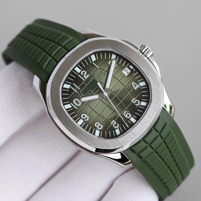 AQUANAUT Mens Watches Elegant Automatic Movement Pat 40mm Comfortable Rubber Strap Waterproof Luminous Quality Wristwatches Montre De Luxe Watch