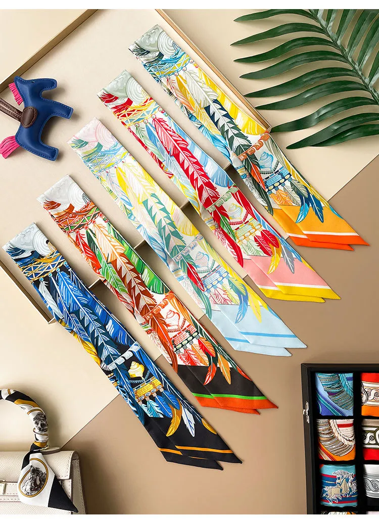 H and m silk scarf cheap