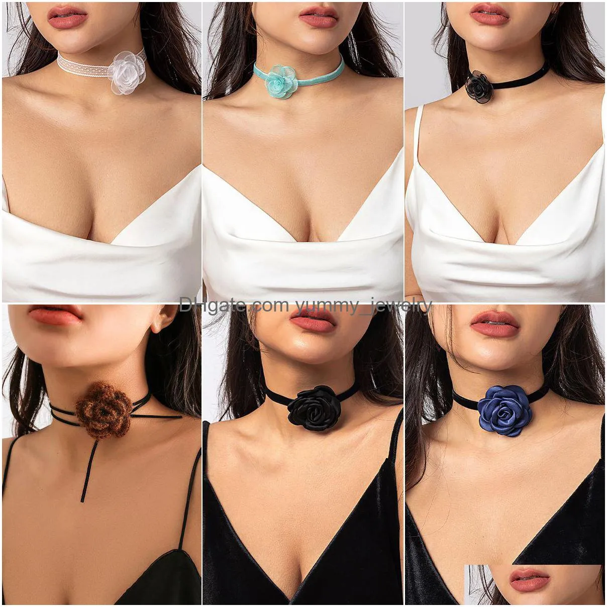 Big choker outlet style necklaces