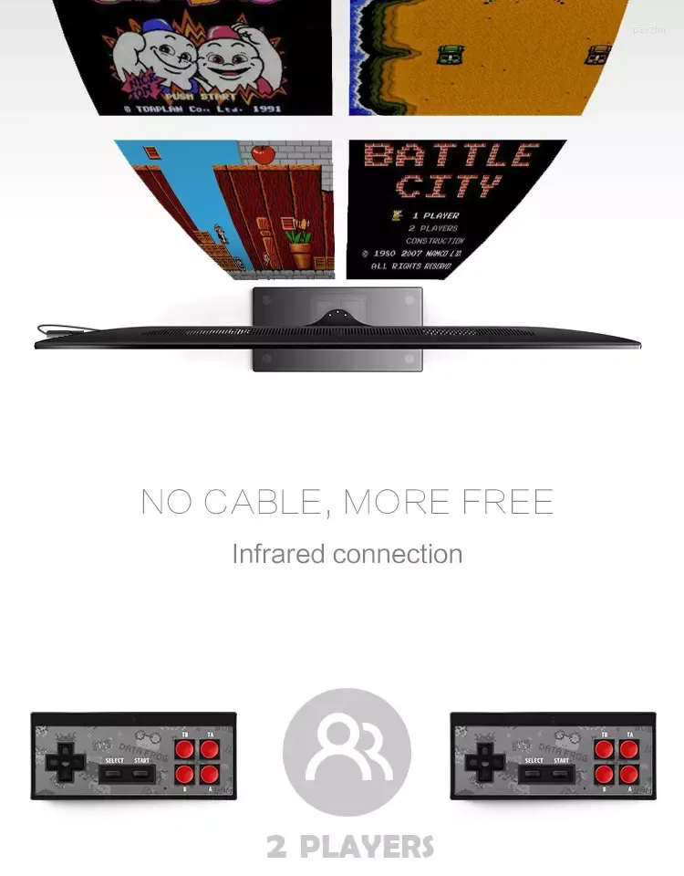 Game Controllers Y2HD Built In 568 In One 8 Bit Portable TV Output