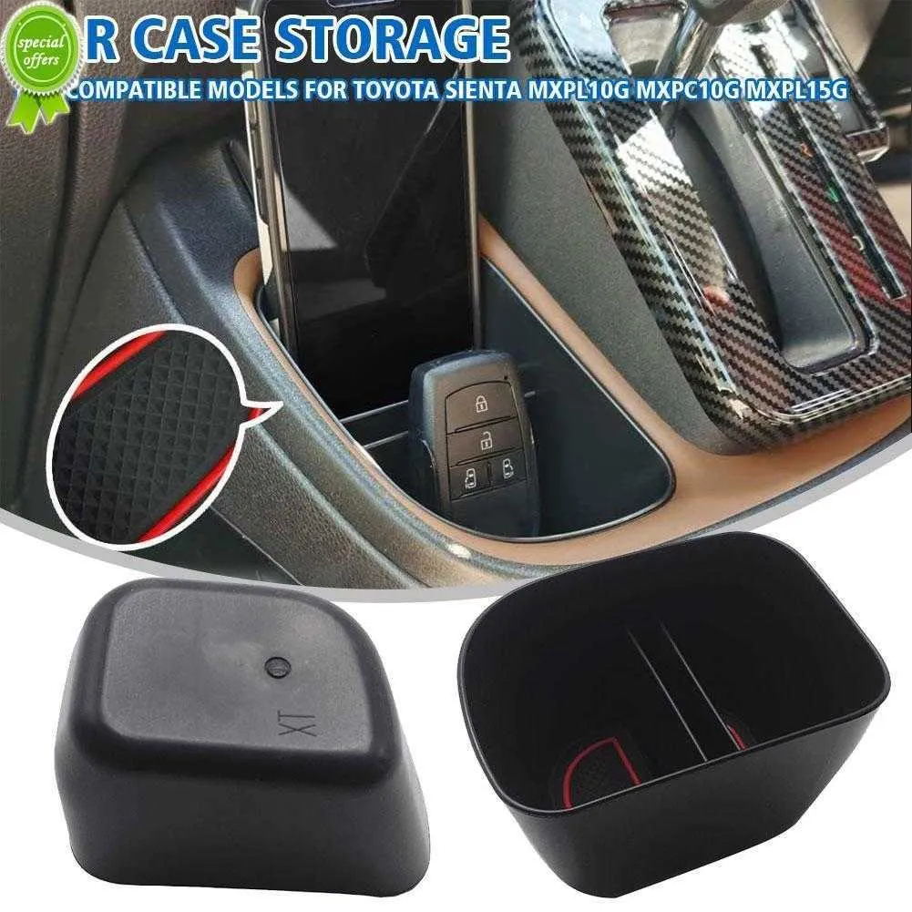 Carro para Toyota SIENTA 10 Série Shift Side Pocket Acessory Case Storage Anti-Slip Black New RAV4 XA50 2019 ~ 2023 2020 Car Central AR