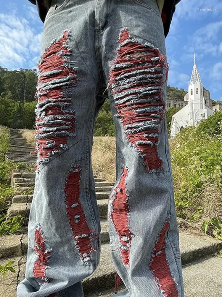 Vintage Japanese Streetwear Mens Y2K Ripped Patchwear Vintage Japanese Streetwear Mens Y2K Ripped Patchwear