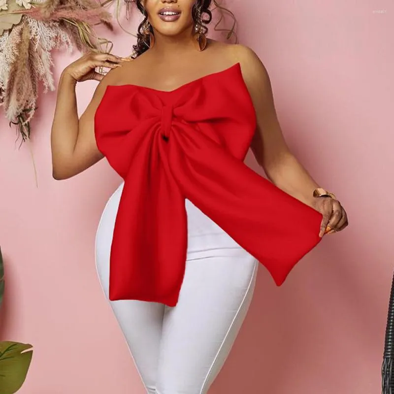 Blusas De Mujer Verano Sexy Sin Tirantes Arco Top Camiseta Blusa Mujer Moda Sin Espalda De 16 83 DHgate