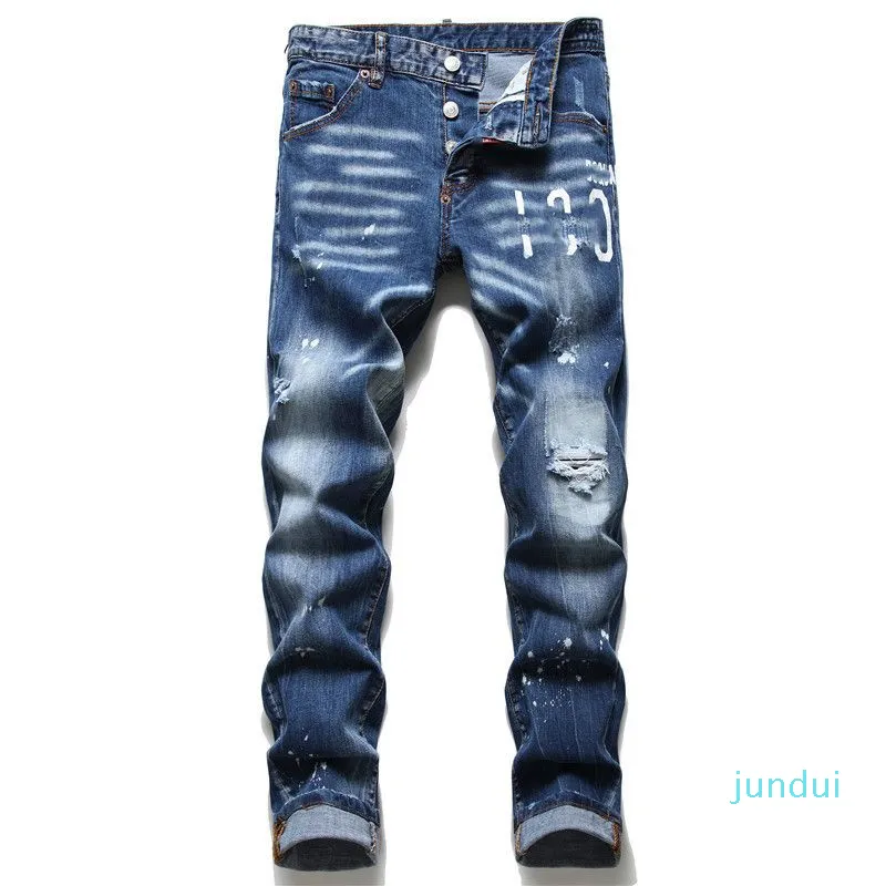 Mens Black Ripped Skinny Biker Jeans Light Wash Stretch Denim Pants From Jundui 44.68 DHgate.Com