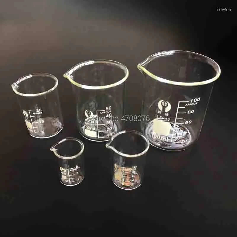 5pcs Borosilicate glass tube Glassware Test Tube Pyrex Glass