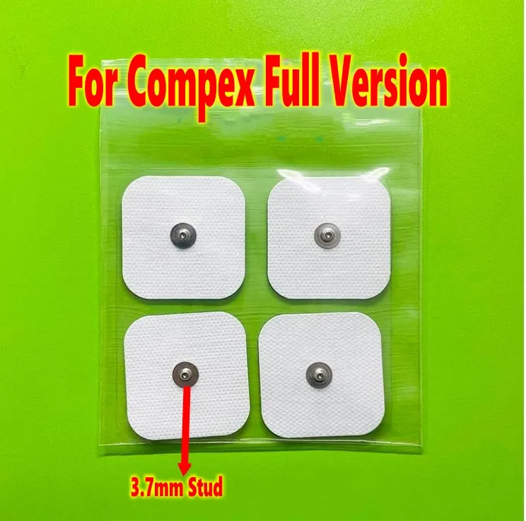 DHL 6000pcs Very Sticky Replacement Electrodes Pad 2x2" Square Compatible All Compex TENS UNITS /EMS Massager