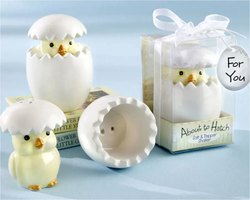 80sets fashion wedding supplies and gifts of about to hatch chick salt pepper shakers birthday baby shower souvenirs