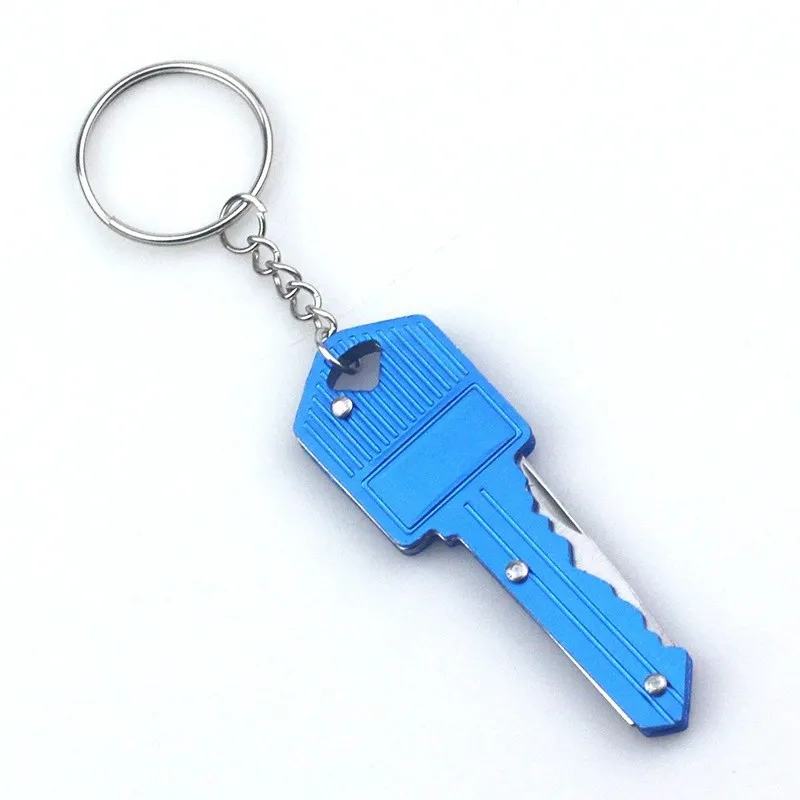 Mini Folding Opener Keychain With Key Ring Multifunctional Self