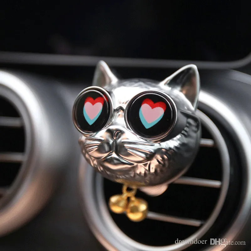 Прекрасный автомобильный воздух освежитель мода Cat Car Vent Diffumer Clip Clip Эфирное масляно