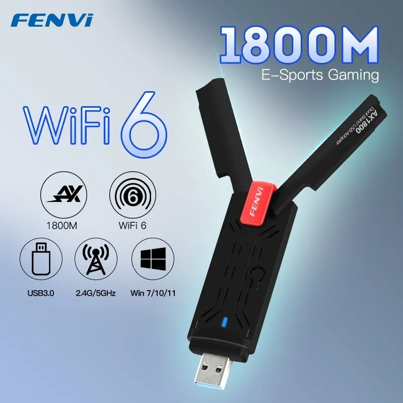 Fenvi – Adaptateur Wifi 6 Usb Double Bande Ax1800, 2.4/5ghz