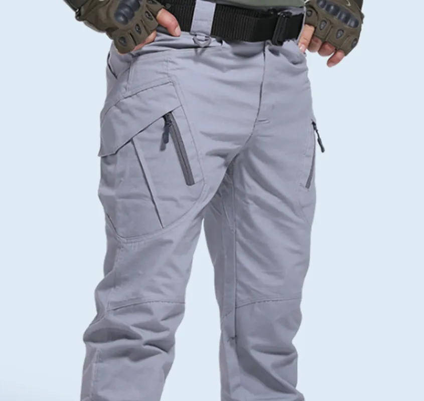 Męskie spodnie Mens Taktyczne spodnie wielokrotne elastyczność kieszeni wojskowa miejskie spodnie Mężczyźni Mężczyźni Slim Fat Cargo Pant 5xl 230515