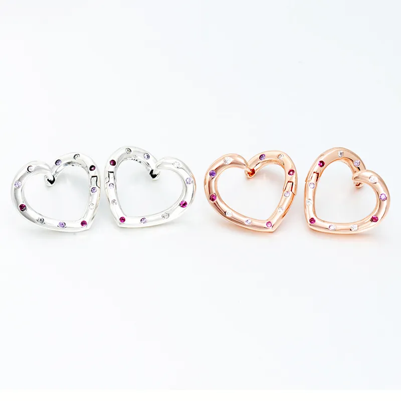 Pandora bright heart hoops best sale